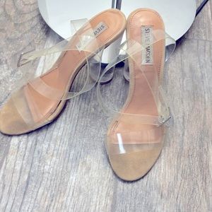 Steve Madden clear heels size 7.5